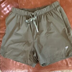 Fabletics Khaki Green Sports Shorts